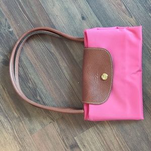 Small Le Pliage Pink Shoulder Bag